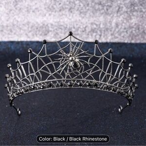 Black Spider Web Tiara
